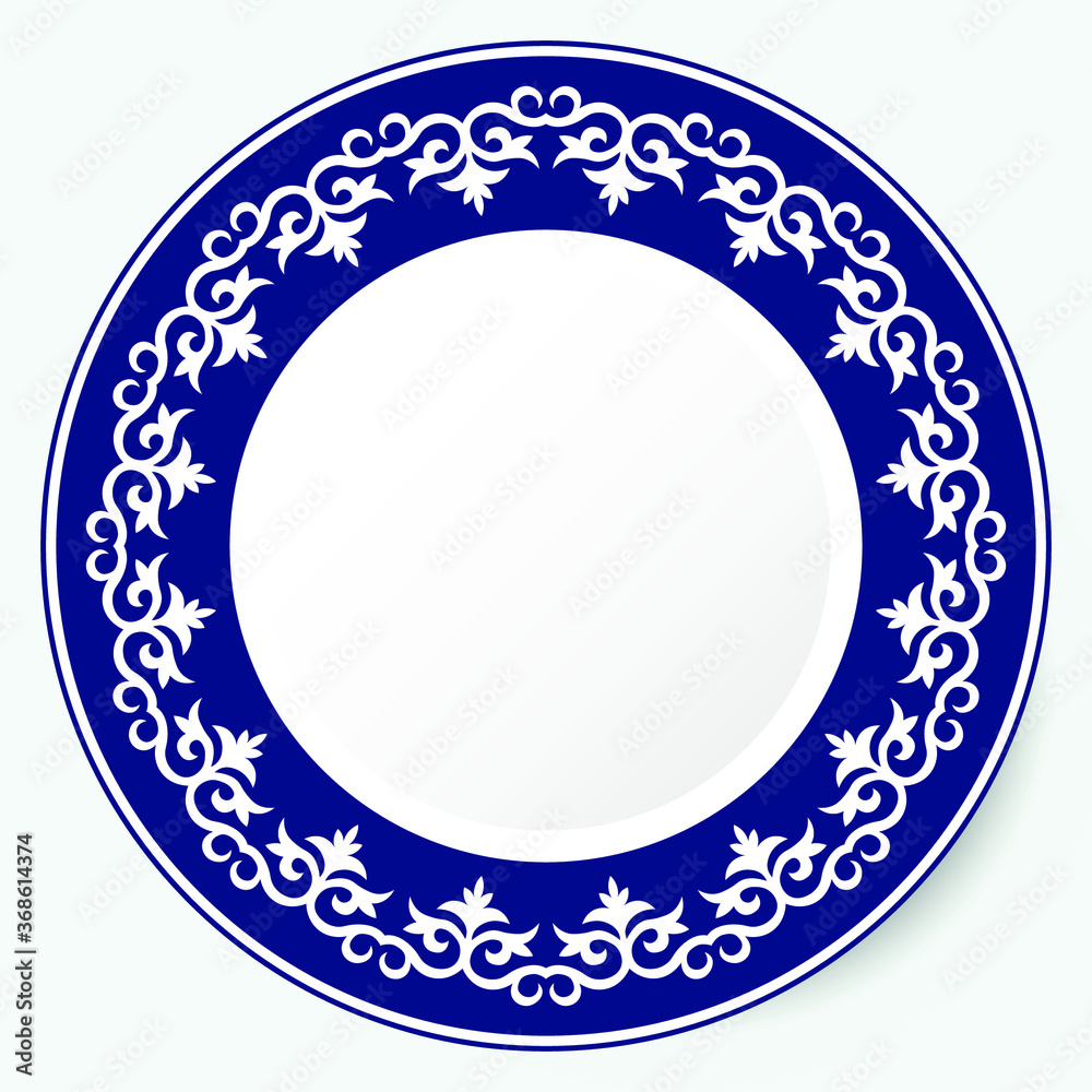 Frame of vector ornamental elements with motifs of Kazakh, Kyrgyz, Uzbek, Tatar, Yakut, Turk. National Asian decor for borders, textile, plate, tile, and print design. Workpiece for your design Frame of vector ornamental elements with motifs of Kazakh, Kyrgyz, Uzbek, Tatar, Yakut, Turk. National Asian decor for borders, textile, plate, tile, and print design. Workpiece for your design