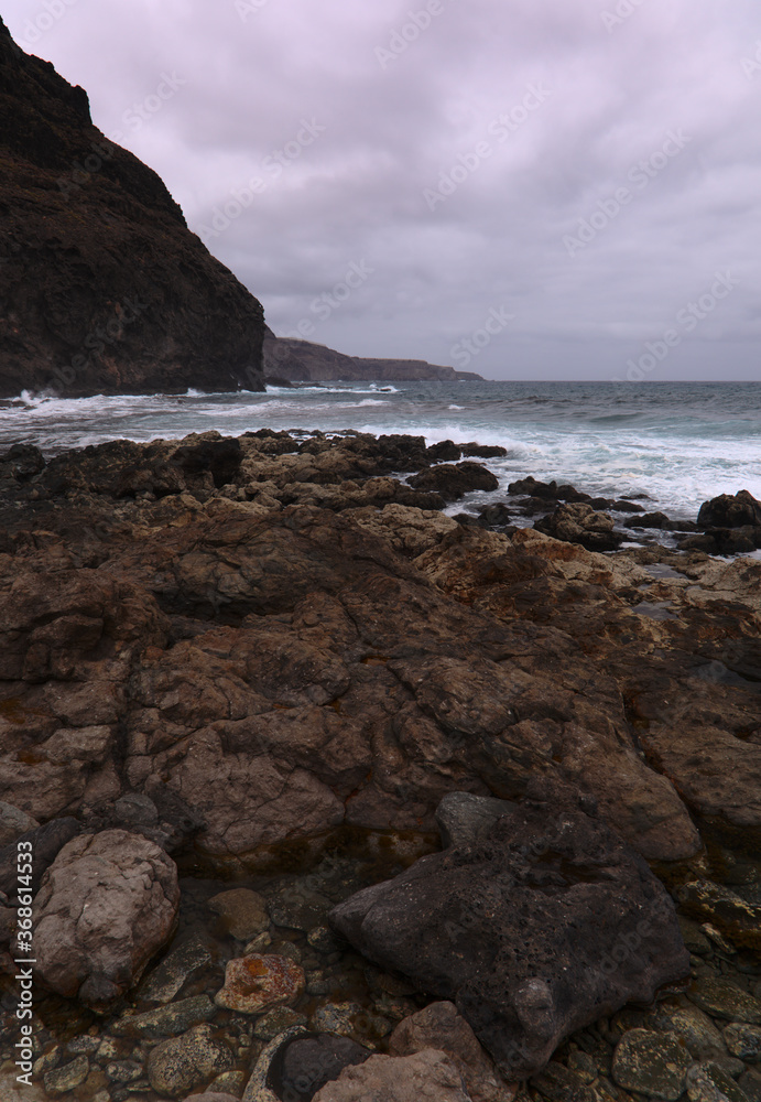 Gran Canaria, landscape north of the island,  hike between San Felipe and Santa Maria de Guia
