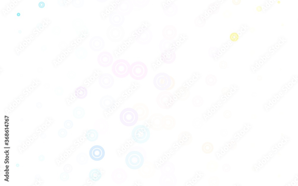 Light Blue, Yellow vector pattern with spheres.