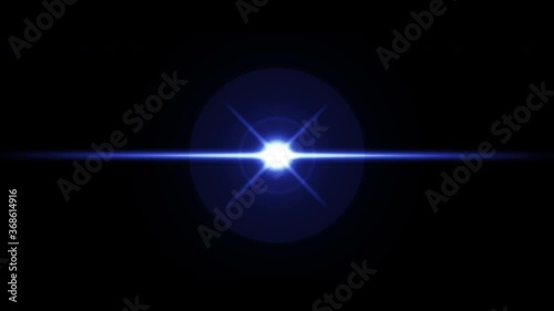 Wallpaper Mural Abstract center blue optical lens flares  lighting seamless loop. 4K 3D rendering spot lights optical shiny animation art background. Shimmering lighting lamp rays effect for overlay title video. Torontodigital.ca