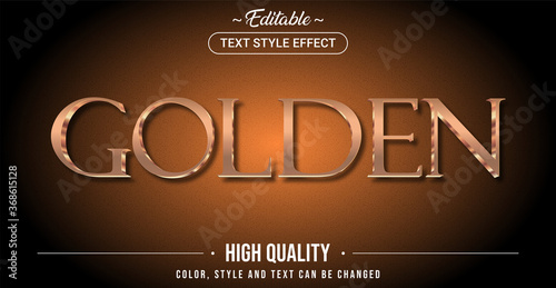 Editable text style effect -