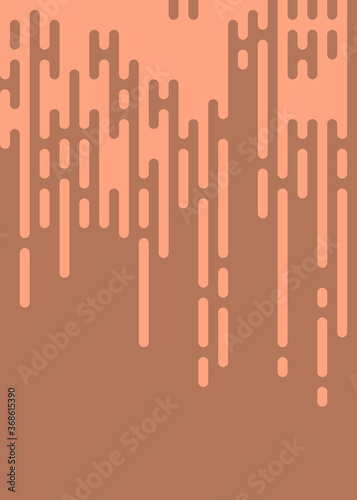 Cantaloupe color Abstract Rounded Color Lines halftone transition background illustration