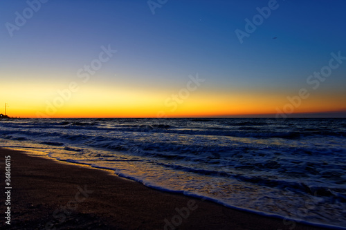 Beautiful sea in the early morning