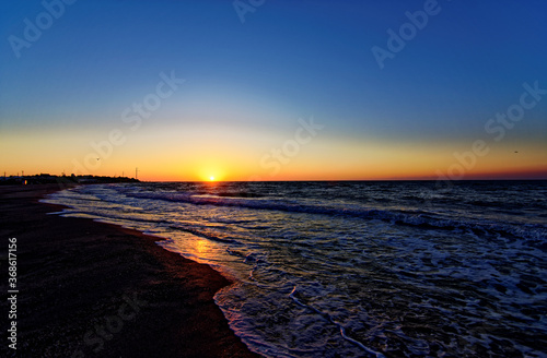 Beautiful sea in the early morning