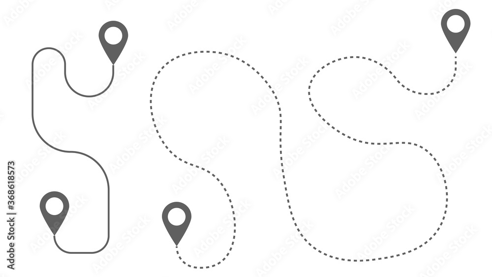 Obraz premium The path to success, the different types of path to the goal