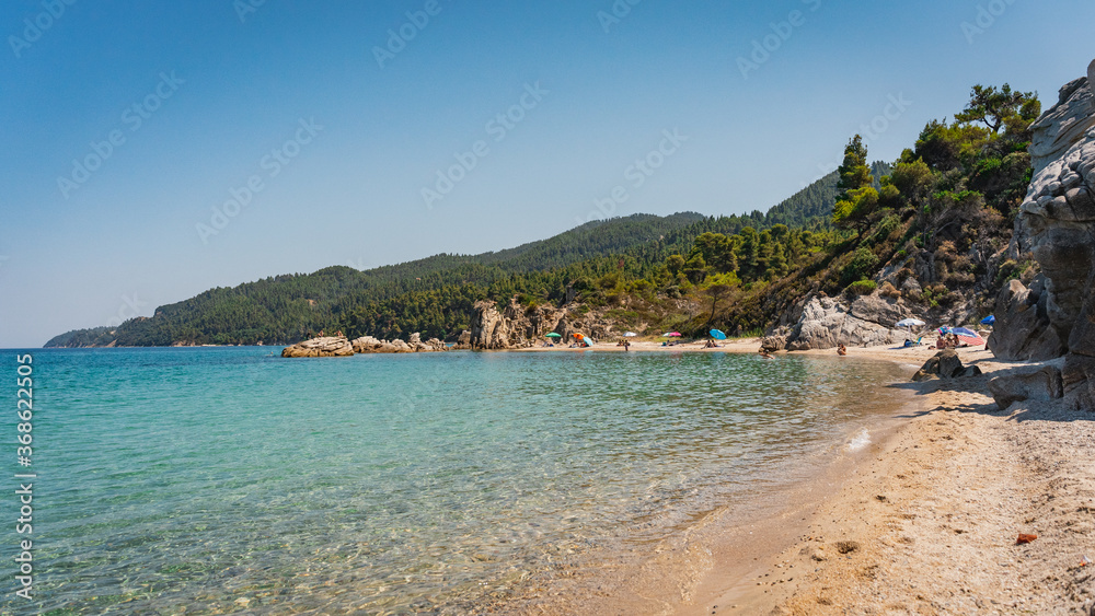 Fava beach at Halkidiki Greece