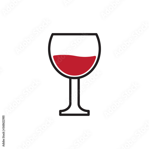 Wine glass icon 