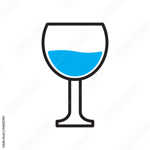 Wine glass icon 