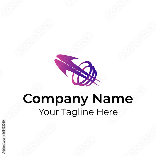Abstract Simple Minimalist Logo Vector