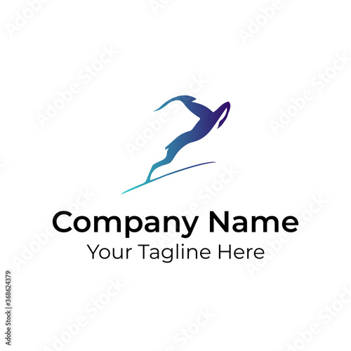 Abstract Simple Minimalist Logo Vector
