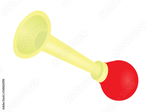 Bicycle air horn. vector illustration