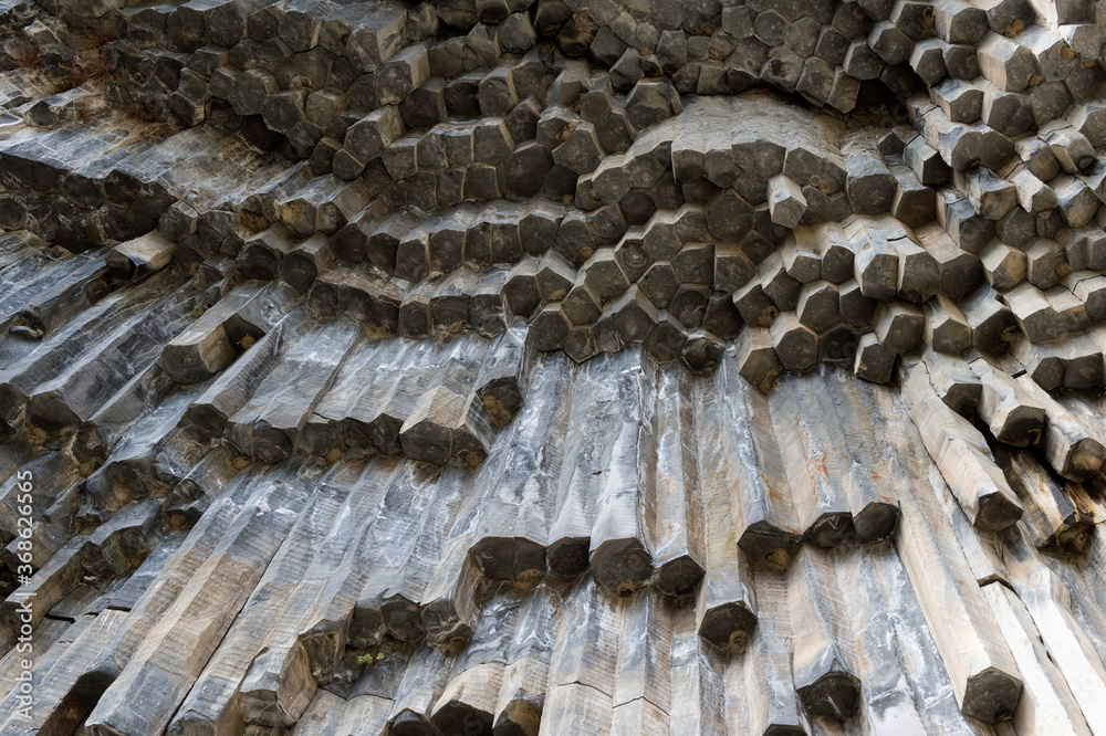 Symphony of Stones, Basalt columns formation along Garni gorge, Kotayk Province, Armenia, Caucasus, Middle East, Asia Symphony of Stones, Basalt columns formation along Garni gorge, Kotayk Province, Armenia, Caucasus, Middle East, Asia