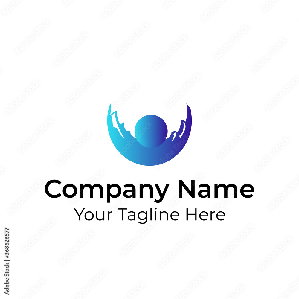 Obraz premium Abstract Simple Minimalist Logo Vector