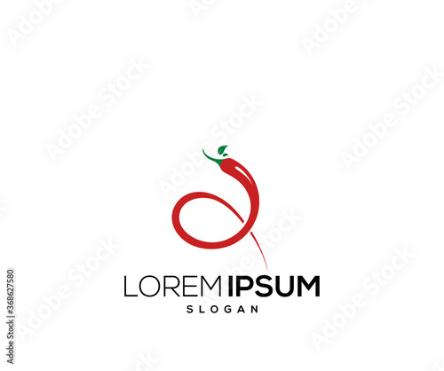 Chili icon logo design template