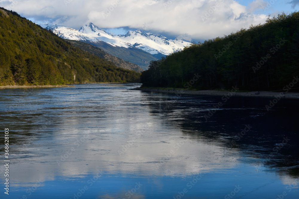 Baker River, Puerto Bertrand, Cochrane, Aysen Region, Patagonia, Chile