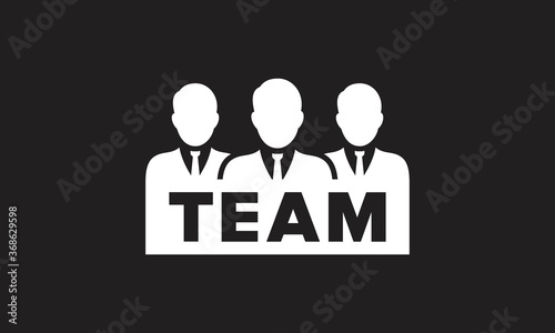 Illustration of crowd of people icon silhouettes vector. Social icon.
