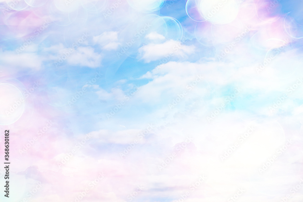 sunset sky background / blurred abstract texture summer sky at sunset