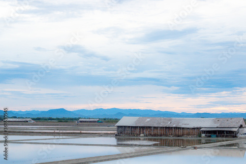 Wallpaper Mural Sea salt store with blue sky and white clouds Torontodigital.ca