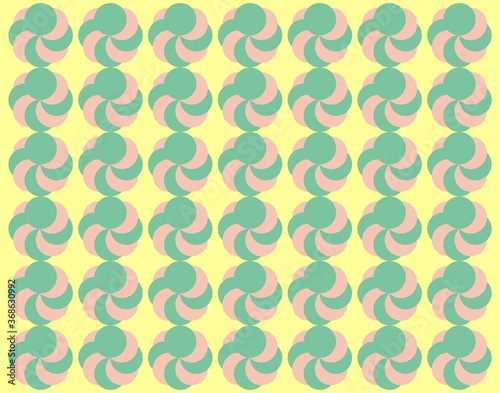 Circular seamless pattern. Circle motifs background. Wrapping and scrapbook paper. Print for fabric. Vector illustration.