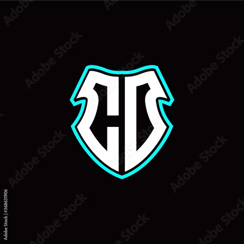 Free Download CO initial logo design with a shield shape - GFXLoad