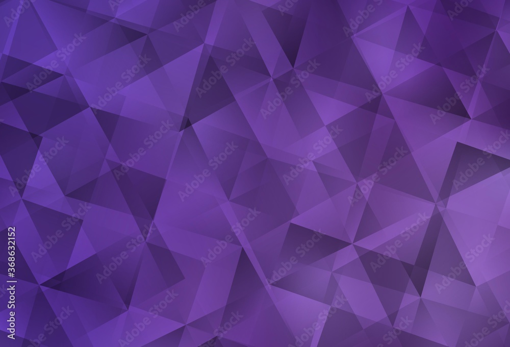 Fototapeta premium Light Purple vector polygon abstract background.