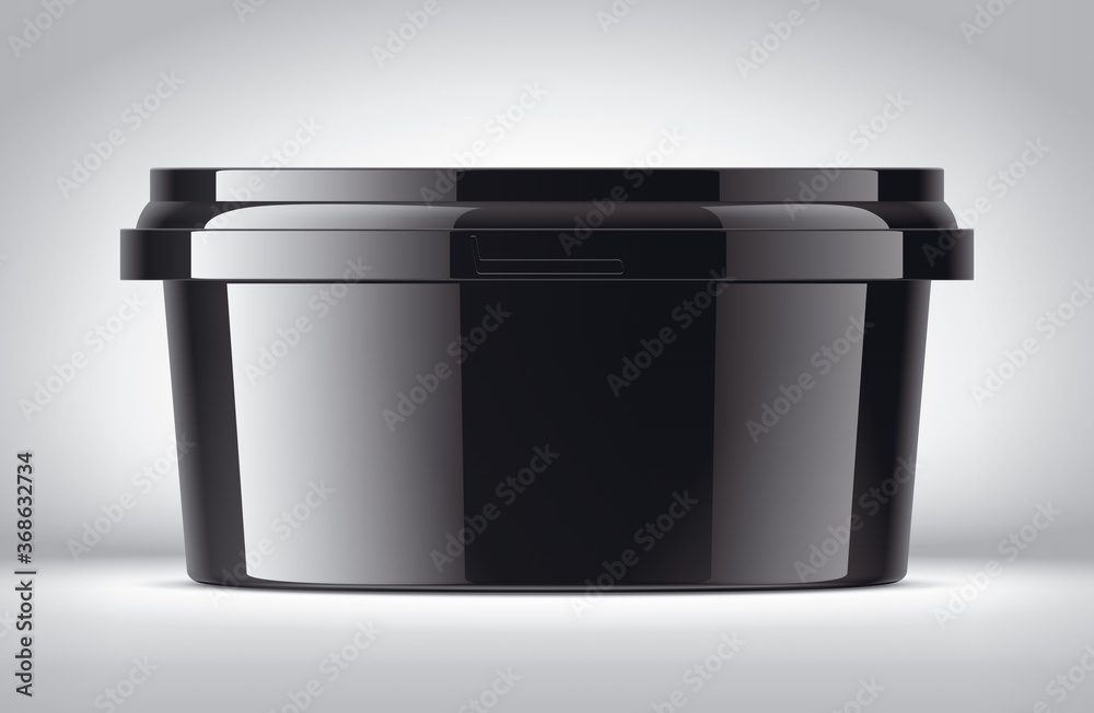Plastic Container on Background. Plastic Container on Background.