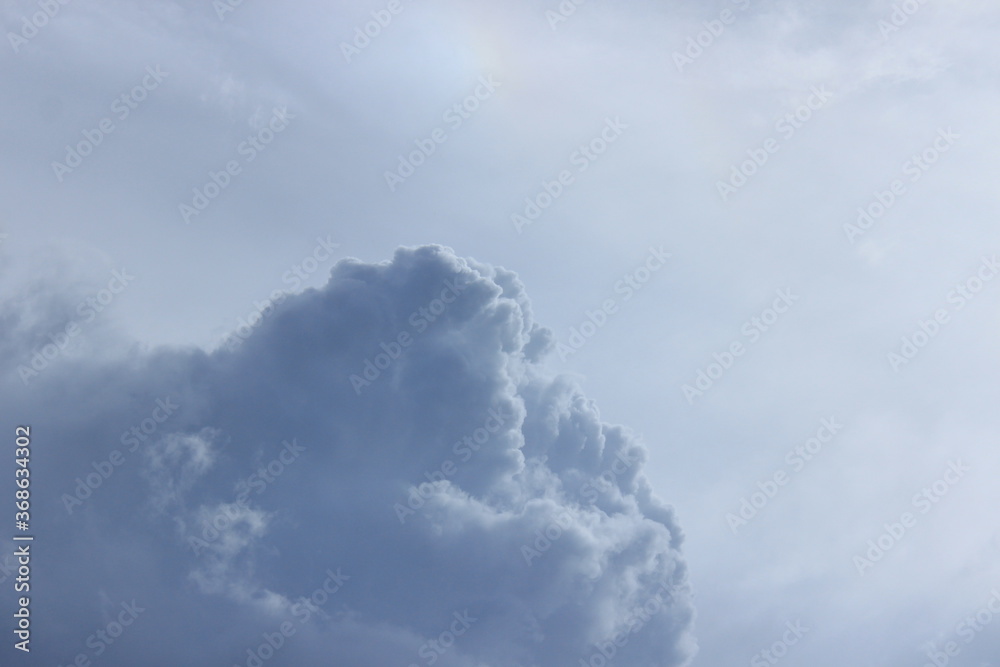 Obraz premium Large dark cloud. Russia.