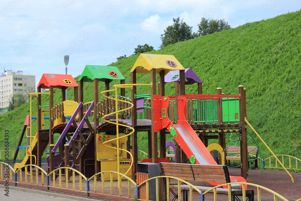 New beautiful playground. Russia.