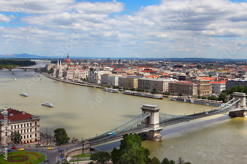 Aerial View of Budapest,Hungary. Wonderful Budapest View from Above. © leonidp