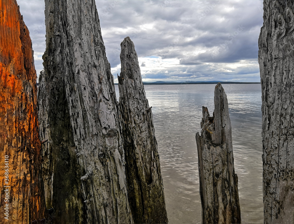 old wooden fence