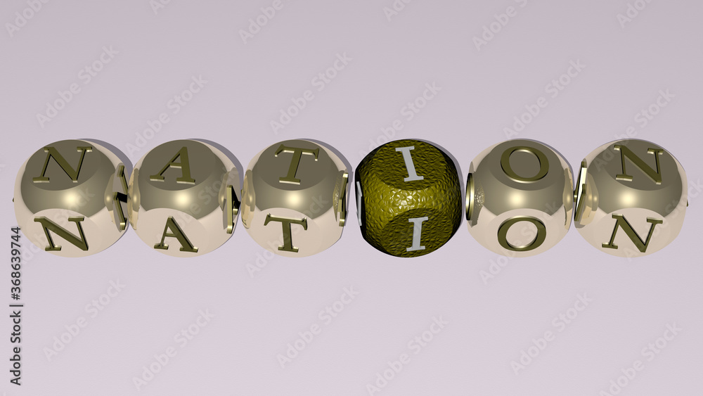 crosswords of nation arranged by cubic letters on a mirror floor, concept meaning and presentation. illustration and flag crosswords of nation arranged by cubic letters on a mirror floor, concept meaning and presentation. illustration and flag