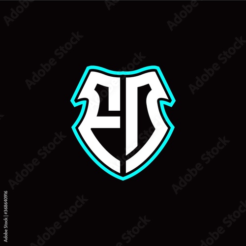 Free Download FD initial logo design with a shield shape - GFXLoad