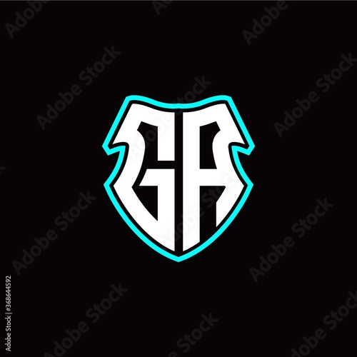Free Download GA initial logo design with a shield shape - GFXLoad