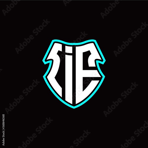 IE initial logo design with a shield shape Free Download IE initial logo design with a shield shape - GFXLoad