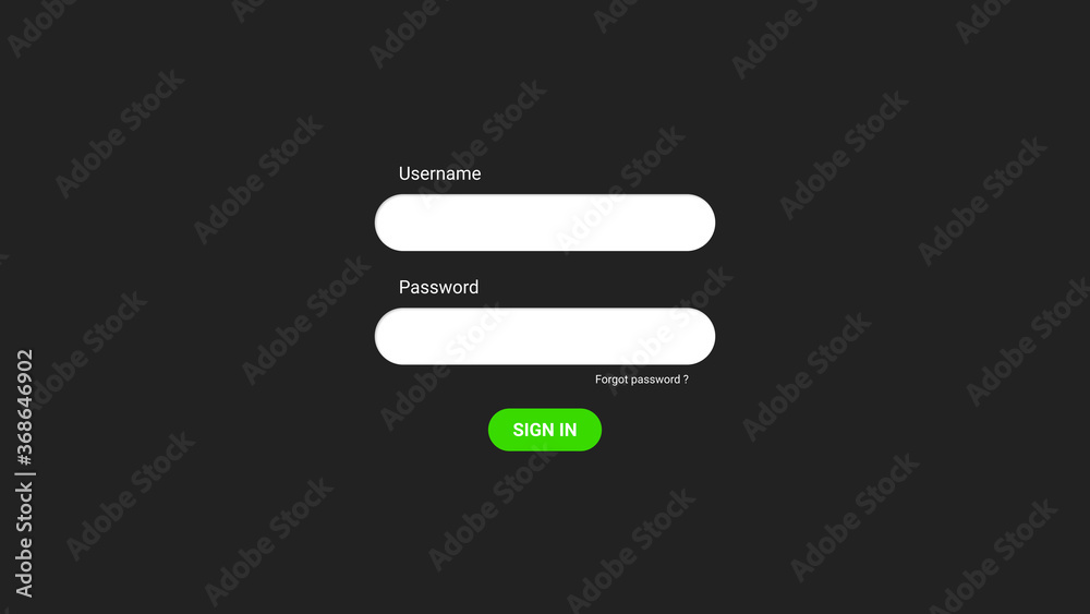 Interface of Password Box on login background. Online Username and Passwords. Template or example Interface of Password Box on login background. Online Username and Passwords. Template or example