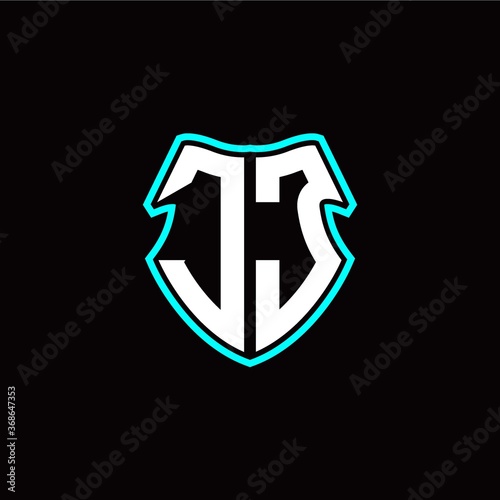 Free Download J J initial logo design with a shield shape - GFXLoad