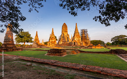 Wat Chai Wattanaram, Ayutthaya, Thailand photo