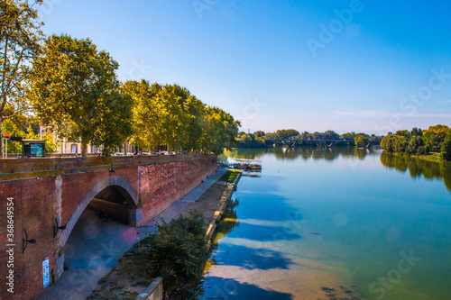 The Pont Neuf, French for "New Bridge" is a 16th-century bridge in Toulouse, in the South of France on the Garonne River.