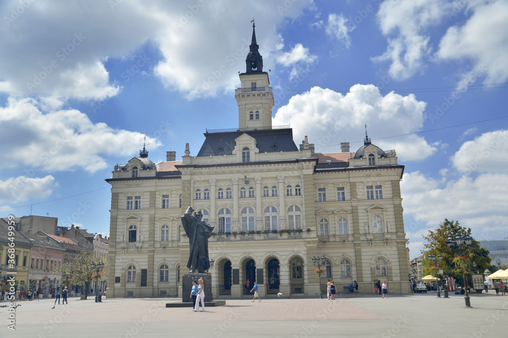 The city hall in Novi Sad city in Serbia.