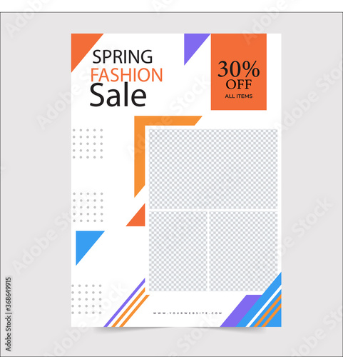 Uniq flyer template set for banner sale, presentation, flyer. Vector season poster template. Tropical backgrounds.