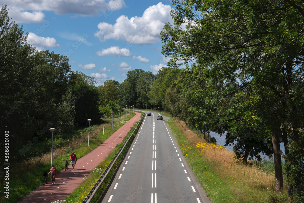 Empty Provinciale Weg At Diemen The Netherlands 20-7-2020