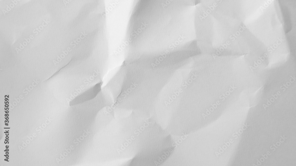 Background of crumpled white paper texture