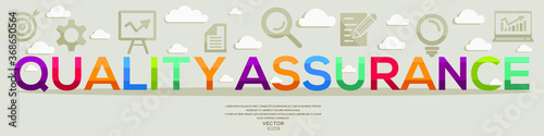Creative (quality assurance) Design,letters and icons,Vector illustration.	
