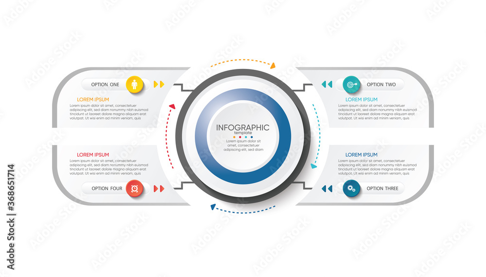 Presentation business abstract background infographic template