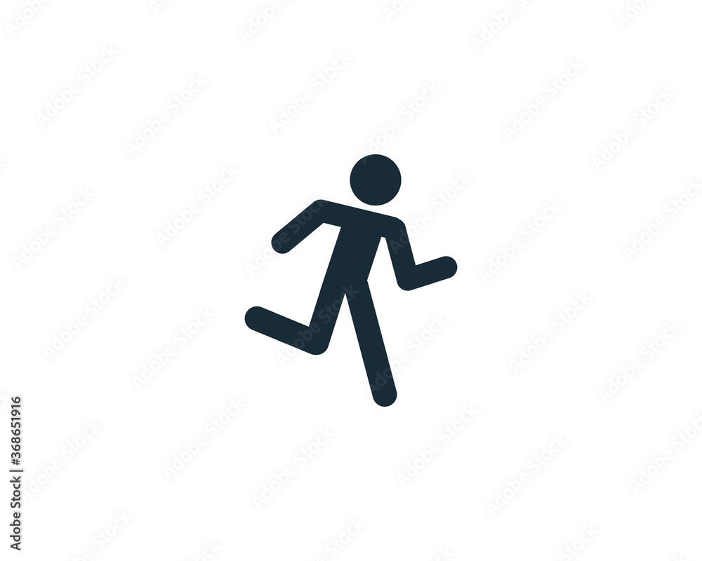 Running Stick man Icon Vector Logo Template Illustration Design Running Stick man Icon Vector Logo Template Illustration Design
