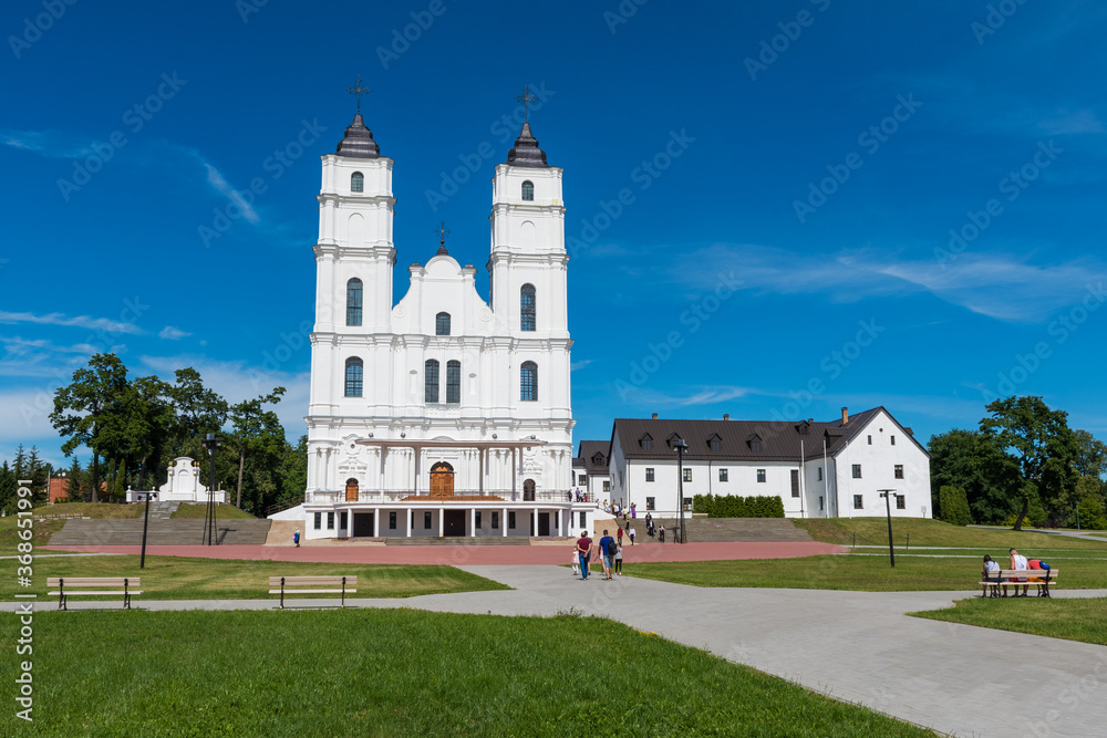 Aglona Roman Catholic Basilica of the Assumption of the Blessed Virgin Mary in Aglona is one of the most important Catholic spiritual centers in Latvia Aglona Roman Catholic Basilica of the Assumption of the Blessed Virgin Mary in Aglona is one of the most important Catholic spiritual centers in Latvia