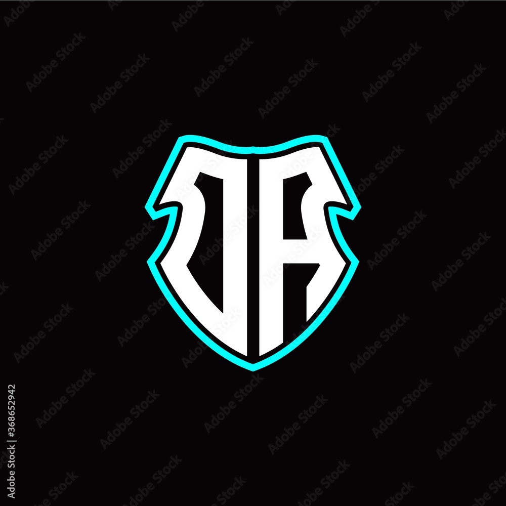O A initial logo design with a shield shape O A initial logo design with a shield shape