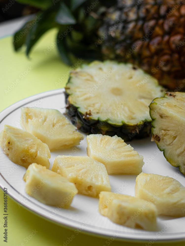 Fresh pineapple fruit stock photo. Fresh pineapple fruit stock photo.
