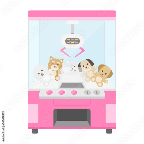 クレーンゲーム機のイラスト