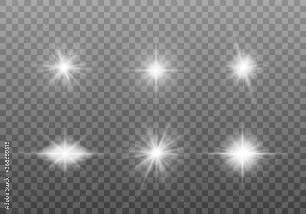 White sparkles, stars White sparkles, stars